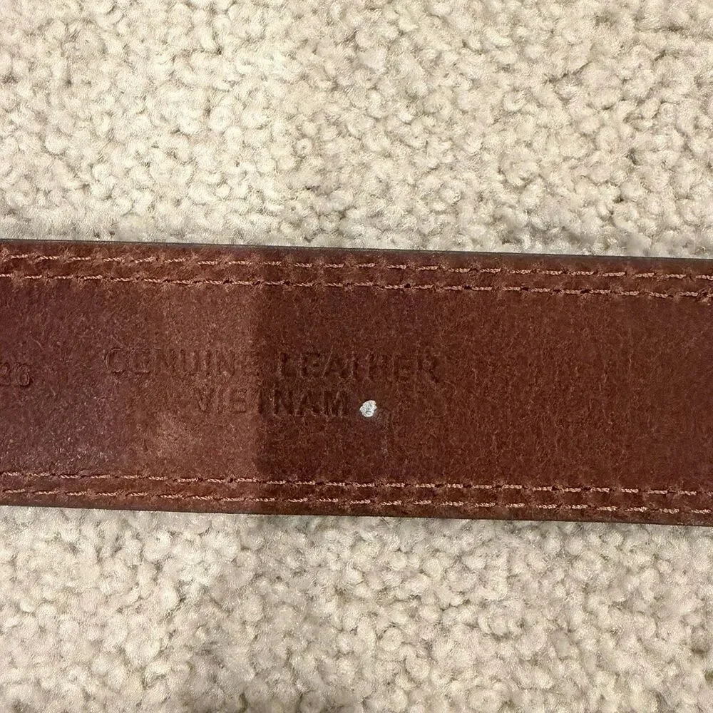 NWOT Cody James Men’s Berry Edge Brown Belt W/Idyllwind Long Horn Buckle Size 36